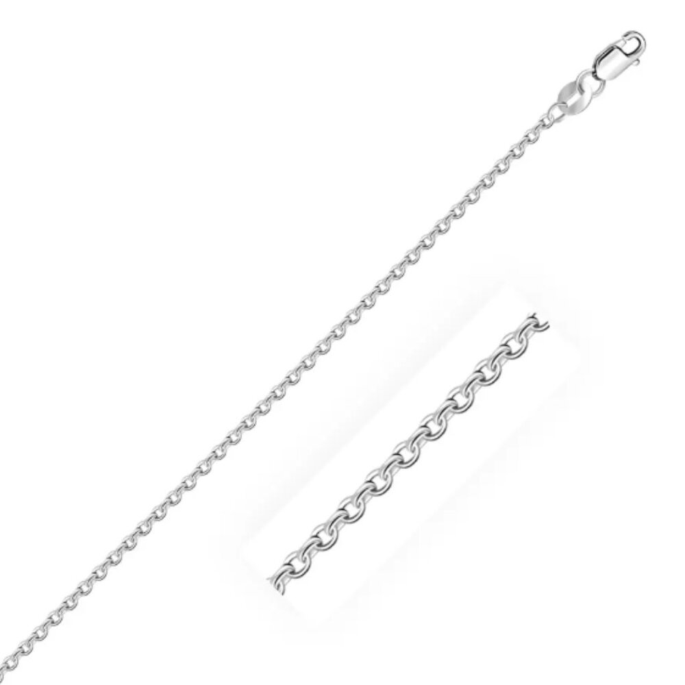 EUC Sterling Silver High Polished Cable Chain 1.4mm - Picture 1 of 5